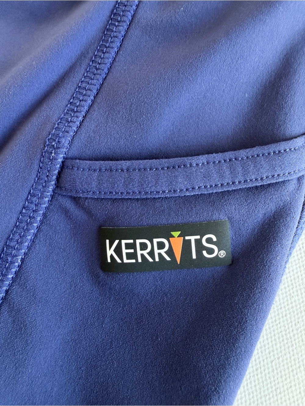 Kerrits GripTek Full Seat Riding Tights Leggings Blue Equestrian Pockets XS - Picture 3 of 13